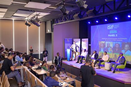 ISIF 2026 — Panel 2 sur le financement des startups devant la salle